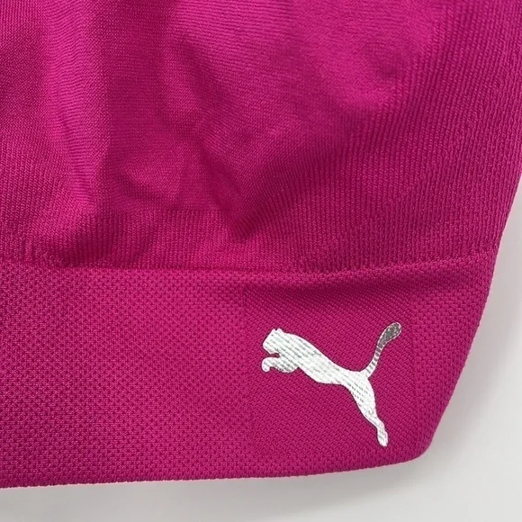 Puma Hot Pink Sports Bra Size Medium - Picture 2 of 4